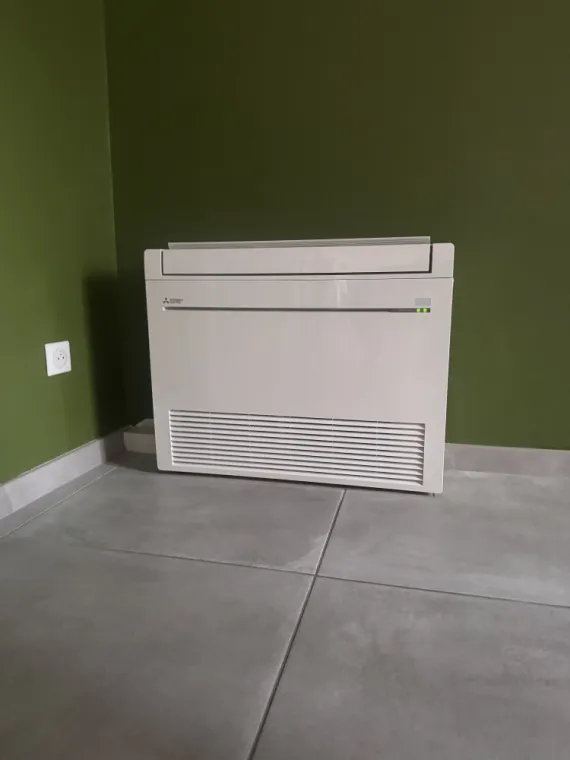 Remplacement d’une climatisation console par une climatisation console de chez Mitsubishi électric, Vichy, STOPYRA DYLAN ÉLECTRICITÉ GÉNÉRAL